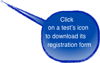 Click on a test’s icon to download its registration form
